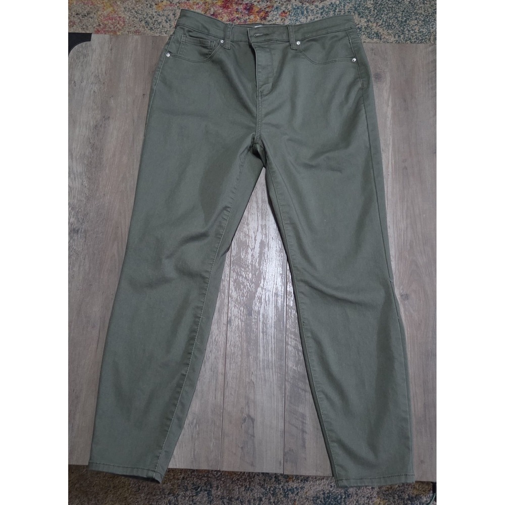 Zenana Olive Green Pants Slim Fit Women XL Casual Workwear